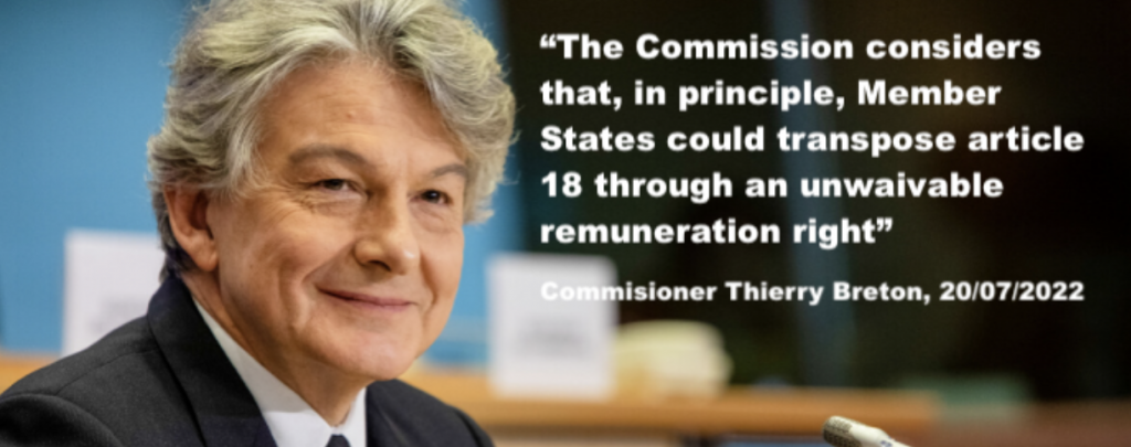 Commissioner Breton’s statement